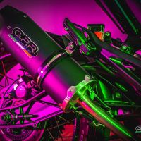 Exhaust compatible with Zontes Gk 125 2022-2024, Furore Evo4 Nero, Homologated legal full system exhaust, including removable db killer and catalyst