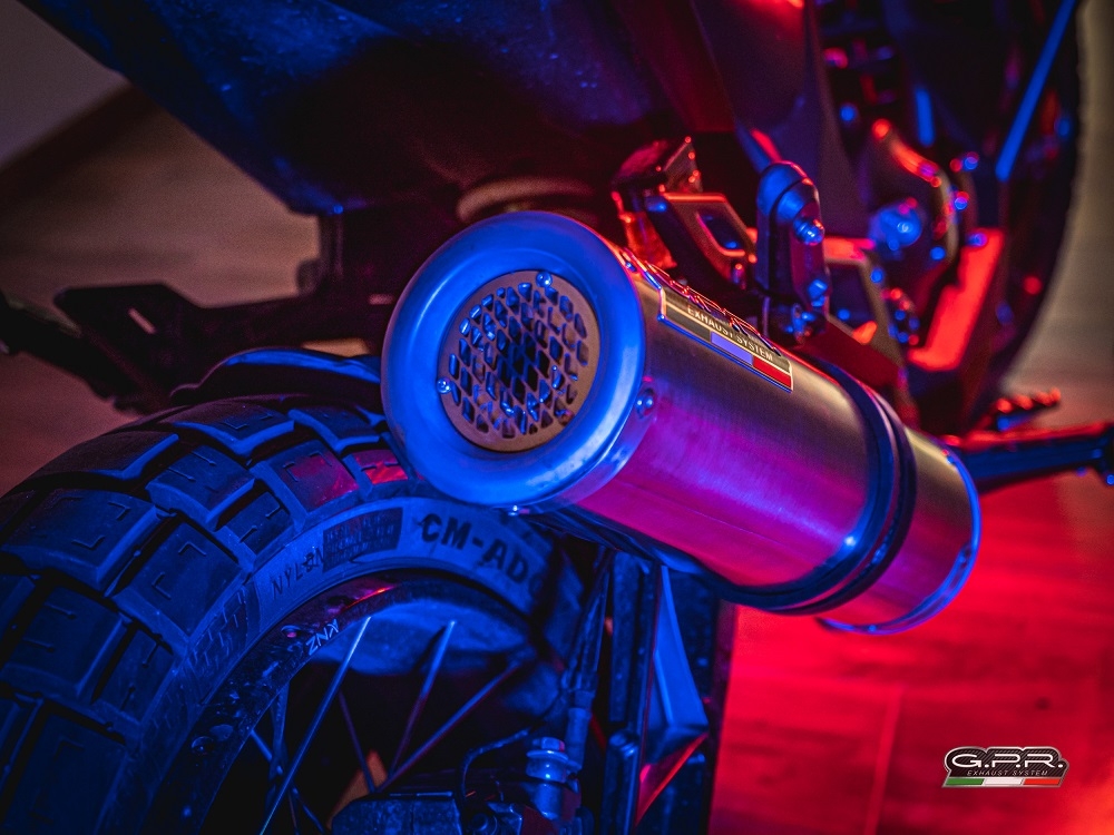 Exhaust compatible with Zontes Zt 125 G1 - U - U1 - Z2 2020-2024, M3 Inox , Homologated legal full system exhaust, including removable db killer and catalyst