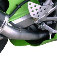 Esapament GPR compatibil cu Kawasaki Zx-6R 636 2003 Evacuare slip-on omologata, inclusiv db killer detașabil și cot de legătură,Furore Poppy