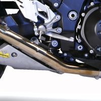 Esapament GPR compatibil cu Kawasaki Zzr 1400 2008 Evacuare cu dublă omologare legală, inclusiv db killers și coturi de legătură detașabile,Trioval