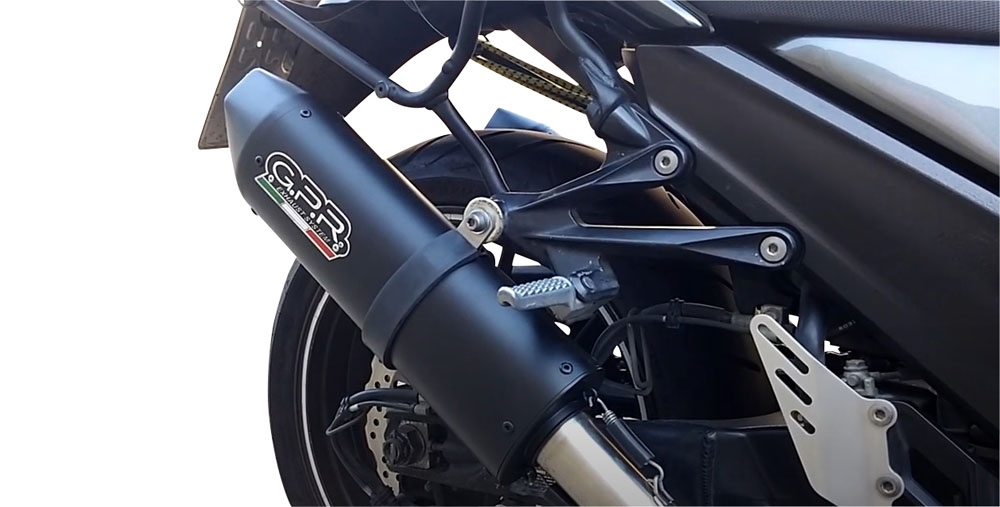 Exhaust compatible with Kawasaki Zzr 1400 2017-2022, Furore Nero, Dual Homologated legal slip-on exhaust including removable db killers, link pipes and catalysts