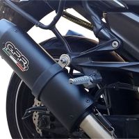 Exhaust compatible with Kawasaki Zzr 1400 2017-2022, Furore Nero, Dual Homologated legal slip-on exhaust including removable db killers, link pipes and catalysts