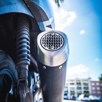 Exhaust compatible with Suzuki Burgman 200 I.E. 2007-2013, Evo4 Road, Homologated legal full system exhaust, including removable db killer