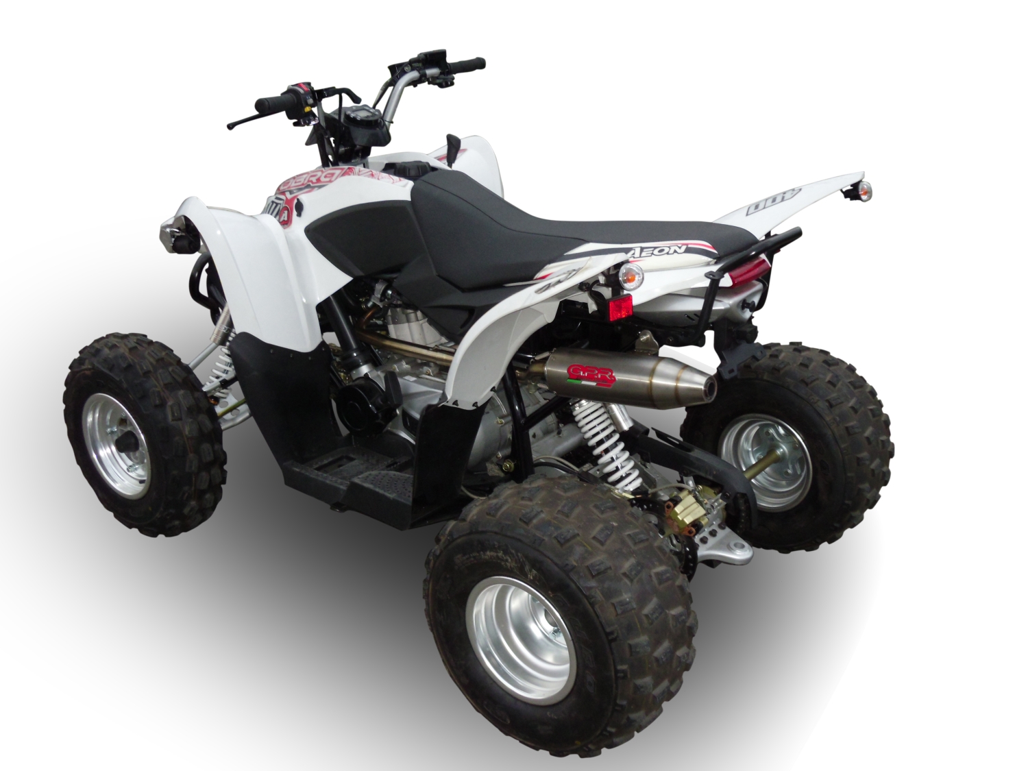 Esapament GPR compatibil cu Aeon Cobra 400 2017 Sistem complet de evacuare legal omologat, inclusiv db killer detașabil,Deeptone Atv
