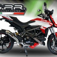 Esapament GPR compatibil cu Ducati Hyperstrada -Hypermotard 939 EURO 4  2016 Evacuare slip-on omologata, inclusiv db killer detașabil, cot de legătură și catalizator,Powercone Evo