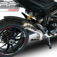Esapament GPR compatibil cu Ducati Hyperstrada -Hypermotard 939 EURO 4  2016 Evacuare slip-on omologata, inclusiv db killer detașabil, cot de legătură și catalizator,Powercone Evo