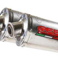 Exhaust compatible with Ducati Monster S2R 2004-2007, Titanium Tondo, Mid-full system exhaust with dual homologated and legal silencers, including removable db killer