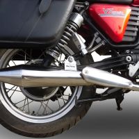 Esapament GPR compatibil cu Bmw R 100 Gs 1987 Evacuare slip-on omologata, inclusiv db killer detașabil și cot de legătură,Vintacone