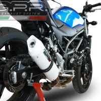 Exhaust compatible with Suzuki Sv 650 A 2021-2025, Albus Evo4, Homologated legal slip-on exhaust including removable db killer and link pipe