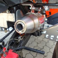 Esapament GPR compatibil cu Adly 500 Hurricane S 2005 Sistem complet de evacuare legal omologat, inclusiv db killer detașabil,Deeptone Atv