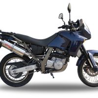 Esapament GPR compatibil cu Aprilia Pegaso 3 650 -Pegaso i.e. 1997 Evacuare cu dublă omologare legală, inclusiv db killers și coturi de legătură detașabile,Trioval