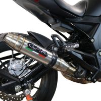 Esapament GPR compatibil cu Benelli 502 C 2019 Evacuare slip-on omologata, inclusiv db killer detașabil și cot de legătură,Deeptone Inox