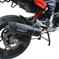 Esapament GPR compatibil cu Bmw F 900 XR-R 2020 Evacuare slip-on omologata, inclusiv db killer detașabil și cot de legătură,Furore Evo4 Nero