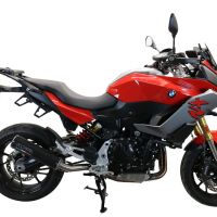 Esapament GPR compatibil cu Bmw F 900 XR-R 2020 Evacuare slip-on omologata, inclusiv db killer detașabil și cot de legătură,M3 Black Titanium