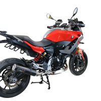 Esapament GPR compatibil cu Bmw F 900 XR-R 2020 Evacuare slip-on omologata, inclusiv db killer detașabil și cot de legătură,M3 Black Titanium