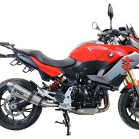Esapament GPR compatibil cu Bmw F 900 XR-R 2020 Evacuare slip-on omologata, inclusiv db killer detașabil și cot de legătură,New Grand Prix Evo Titanium