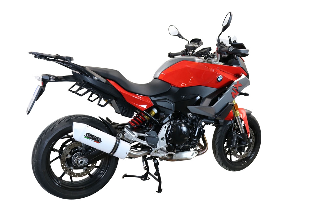 Esapament GPR compatibil cu Bmw F 900 XR-R 2020 Evacuare slip-on omologata, inclusiv db killer detașabil și cot de legătură,Albus Evo4