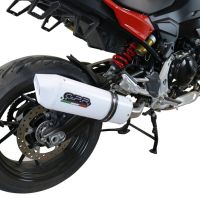 Esapament GPR compatibil cu Bmw F 900 XR-R 2020 Evacuare slip-on omologata, inclusiv db killer detașabil și cot de legătură,Albus Evo4