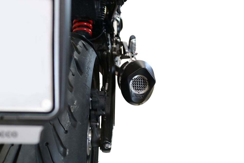 Esapament GPR compatibil cu Bmw F 900 XR-R 2020 Evacuare slip-on omologata, inclusiv db killer detașabil și cot de legătură,Furore Evo4 Nero