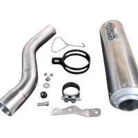 Esapament GPR compatibil cu Bmw F 900 XR-R 2020 Evacuare slip-on omologata, inclusiv db killer detașabil și cot de legătură,M3 Inox 