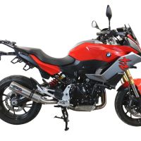 Esapament GPR compatibil cu Bmw F 900 XR-R 2020 Evacuare slip-on omologata, inclusiv db killer detașabil și cot de legătură,M3 Inox 