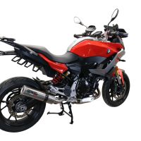 Esapament GPR compatibil cu Bmw F 900 XR-R 2020 Evacuare slip-on omologata, inclusiv db killer detașabil și cot de legătură,M3 Inox 