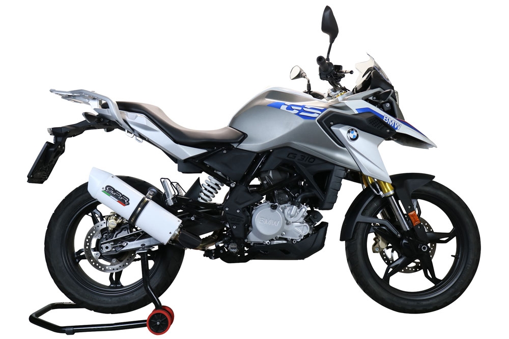 Esapament GPR compatibil cu Bmw G 310 Gs 2022 Sistem complet de evacuare legal omologat, inclusiv db killer și catalizator detașabil,Albus Evo4