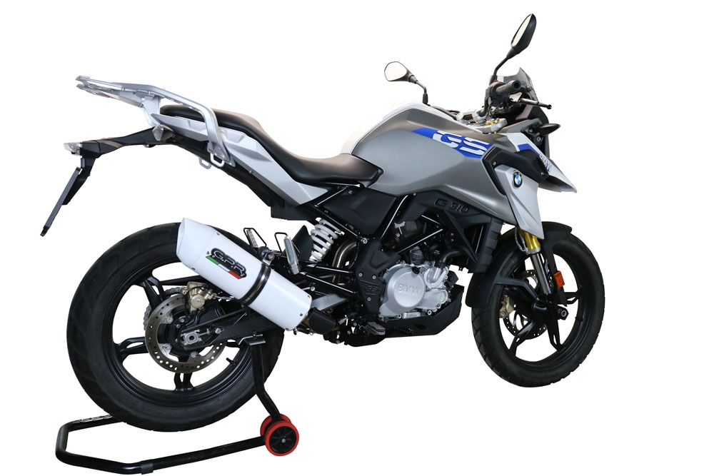 Esapament GPR compatibil cu Bmw G 310 Gs 2022 Sistem complet de evacuare legal omologat, inclusiv db killer și catalizator detașabil,Albus Evo4