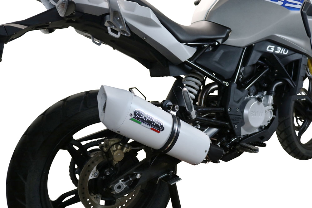 Esapament GPR compatibil cu Bmw G 310 Gs 2022 Sistem complet de evacuare legal omologat, inclusiv db killer și catalizator detașabil,Albus Evo4