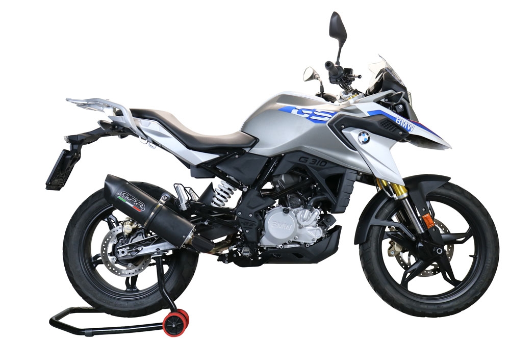 Esapament GPR compatibil cu Bmw G 310 Gs 2022 Sistem complet de evacuare legal omologat, inclusiv db killer și catalizator detașabil,Furore Evo4 Poppy