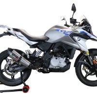 Esapament GPR compatibil cu Bmw G 310 Gs 2017 Sistem complet de evacuare legal omologat, inclusiv db killer și catalizator detașabil,New Grand Prix Evo Titanium