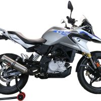 Esapament GPR compatibil cu Bmw G 310 Gs 2022 Sistem complet de evacuare legal omologat, inclusiv db killer și catalizator detașabil,M3 Inox 