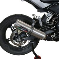 Esapament GPR compatibil cu Bmw G 310 Gs 2022 Sistem complet de evacuare legal omologat, inclusiv db killer și catalizator detașabil,M3 Inox 