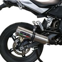 Esapament GPR compatibil cu Bmw G 310 Gs 2022 Sistem complet de evacuare legal omologat, inclusiv db killer și catalizator detașabil,M3 Titanium Natural