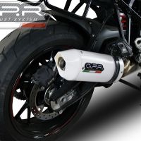 Esapament GPR compatibil cu Bmw S 1000 XR -M  2015 Evacuare slip-on omologata, inclusiv db killer detașabil și cot de legătură,Albus Ceramic