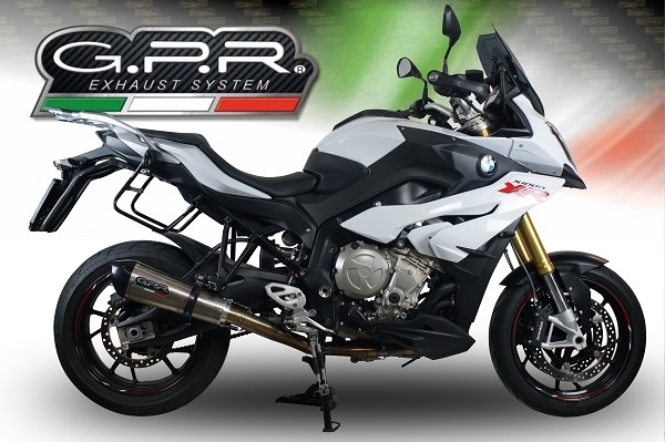 Esapament GPR compatibil cu Bmw S 1000 XR -M  2017 Evacuare slip-on de curse, inclusiv cot de legătură,New Grand Prix Evo Titanium