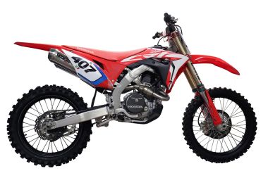 Exhaust compatible with Honda Crf 450 R-RX 2017-2019, Pentacross Full Titanium, Racing full system exhaust, including dual silencers, removable db killers/spark arrestors