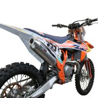 Esapament GPR compatibil cu Gas Gas MC 450F 2021 Sistem complet de evacuare de curse, inclusiv db killer/parascântei detașabil,Pentacross FULL Titanium