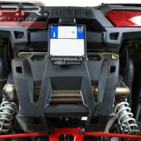 Exhaust compatible with Polaris Rzr XP 1000 2014-2023, Power Bomb, Homologated legal slip-on exhaust including removable db killer and link pipe