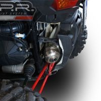Exhaust compatible with Polaris Rzr XP 1000 2014-2023, Power Bomb, Homologated legal slip-on exhaust including removable db killer and link pipe
