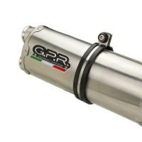Esapament GPR compatibil cu Benelli Trk 702  2023 Evacuare slip-on omologata, inclusiv db killer detașabil și cot de legătură,Dual Inox