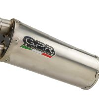 Esapament GPR compatibil cu Benelli Trk 702  2023 Evacuare slip-on omologata, inclusiv db killer detașabil și cot de legătură,Dual Inox