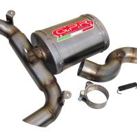 Esapament GPR compatibil cu Suzuki Gsr 600 2006 Evacuare slip-on omologata, inclusiv db killer detașabil și cot de legătură,Titanium Oval 