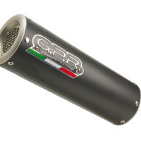 Exhaust compatible with Zontes Zt 125 G1 - U - U1 - Z2 2020-2024, M3 Black Titanium, Homologated legal full system exhaust, including removable db killer and catalyst