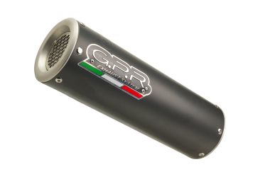 Exhaust compatible with Zontes Gk 125 2022-2024, M3 Black Titanium, Homologated legal full system exhaust, including removable db killer and catalyst