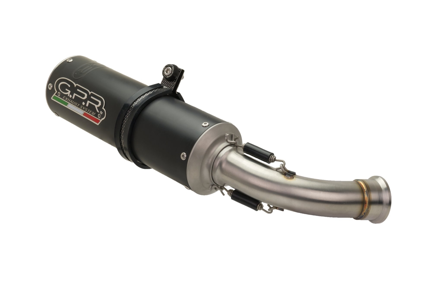 Exhaust compatible with Zontes Zt 125 G1 - U - U1 - Z2 2020-2024, M3 Black Titanium, Homologated legal full system exhaust, including removable db killer and catalyst