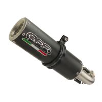 Exhaust compatible with Zontes Zt 125 G1 - U - U1 - Z2 2020-2024, M3 Black Titanium, Homologated legal full system exhaust, including removable db killer and catalyst