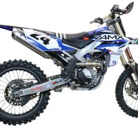 Esapament GPR compatibil cu Yamaha YZ 250 FX 2020 Sistem complet de evacuare Racing, inclusiv db killer detașabil,Pentacross Inox