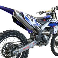 Esapament GPR compatibil cu Yamaha YZ 250 FX 2020 Sistem complet de evacuare Racing, inclusiv db killer detașabil,Pentacross Inox
