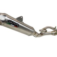 Exhaust compatible with Gas Gas EC 450F 2021-2023, Pentacross Inox, Racing full system exhaust, including removable db killer/spark arrestor
